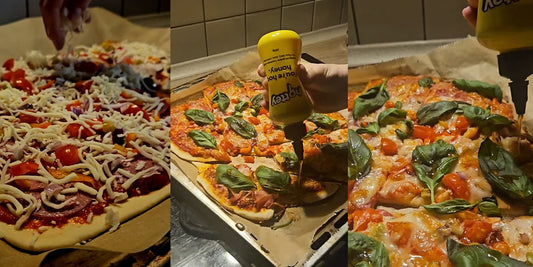 hottey hot honey auf Pizza