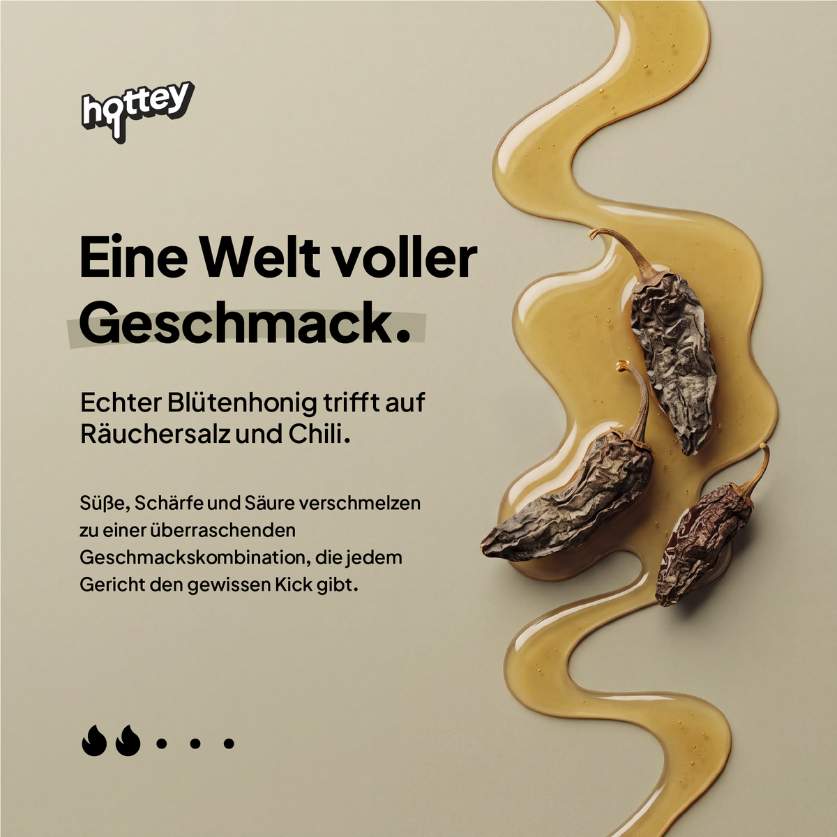 hottey Barbecue Hot Honey mit Chipotle-Chili – Produktbild 2