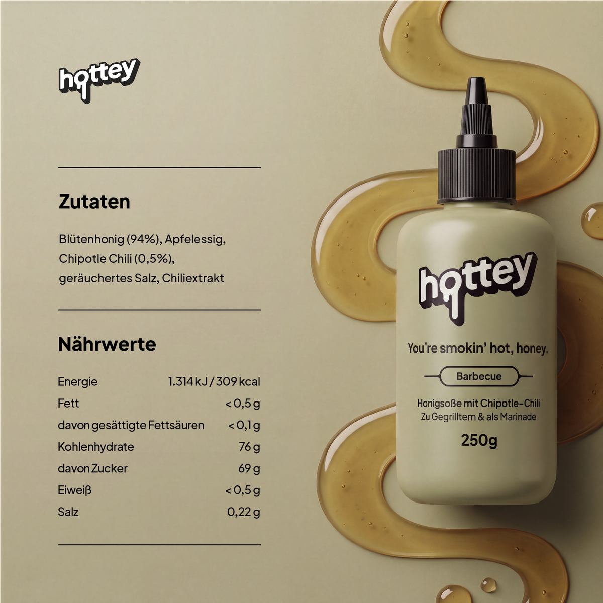 hottey Barbecue Hot Honey mit Chipotle-Chili – Produktbild 8