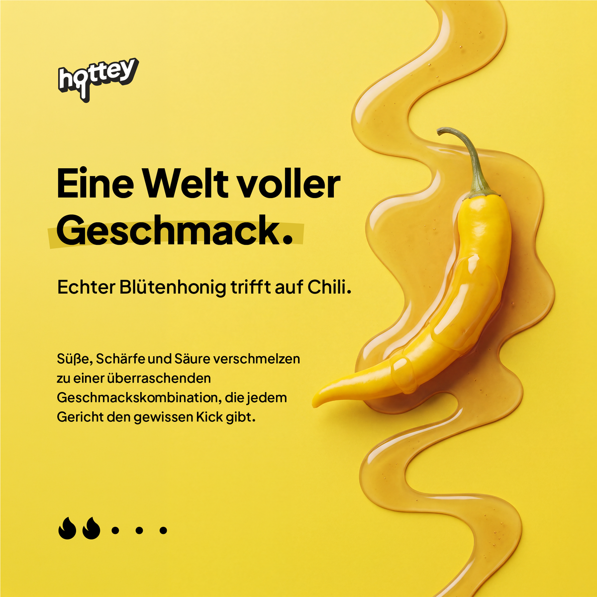 hottey Original Hot Honey mit Cayenne-Chili – Produktbild 2