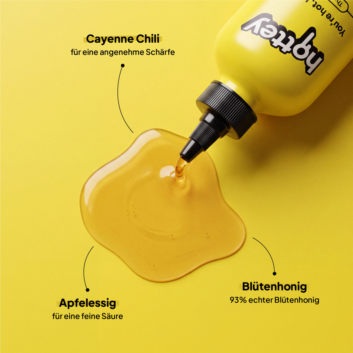 hottey Original Hot Honey mit Cayenne-Chili – Produktbild 3