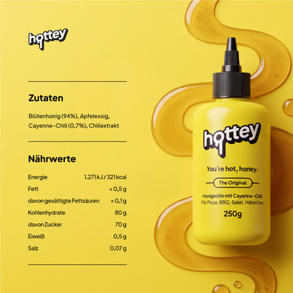 hottey Original Hot Honey mit Cayenne-Chili – Produktbild 8