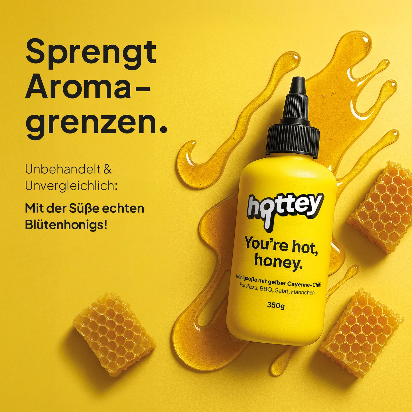 Hot Honey Sauce - Scharfe Honig-Chili Sauce - Die Nr. 1 Hot Honey Marke aus Deutschland