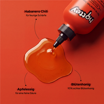 hottey Extra Scharf Hot Honey mit Habanero-Chili – Produktbild 3